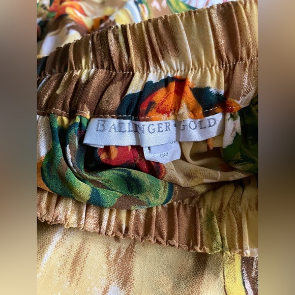 Balinger’s Gold Flowy Maxi Skirt | Size M - Picture 4 of 4